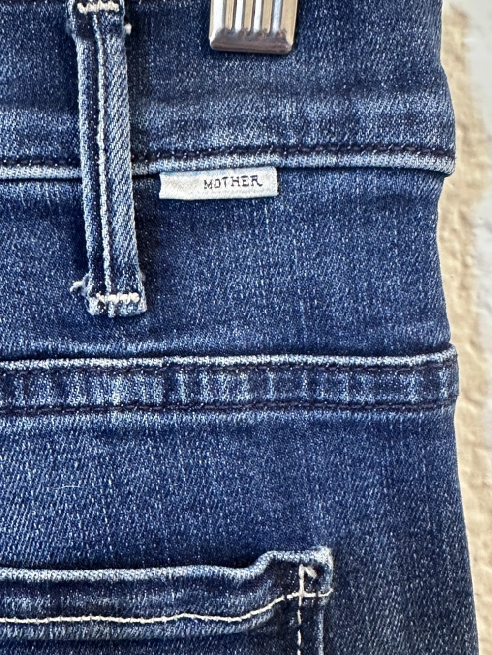 MOTHER Lil Hustler Ankle Jeans Heirloom Wash Denim Womens Size 31 - Picture 8 of 9